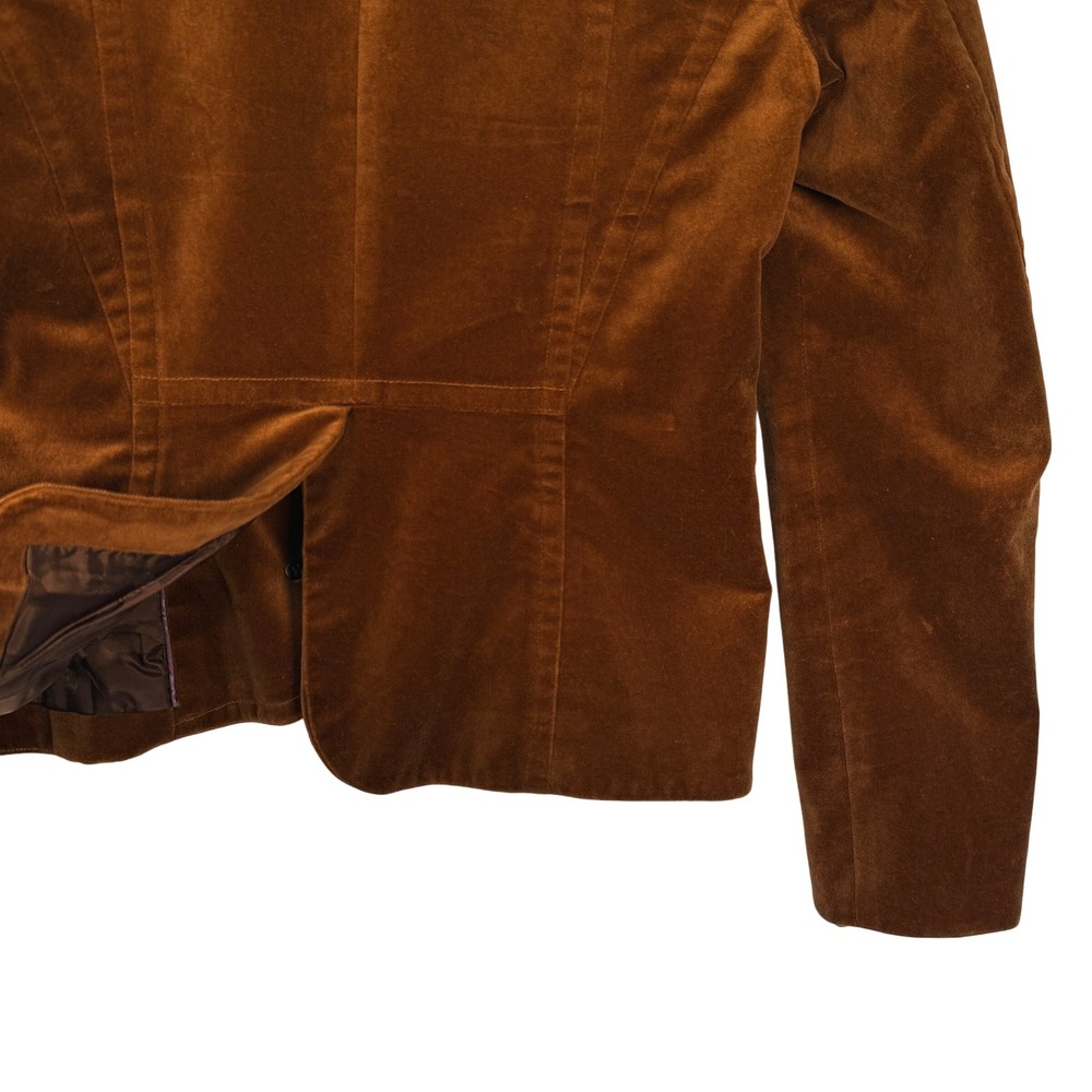 Cole Haan Collection Brown Velvet Equestrian Blazer Ornate Buttons Sm-see note - Picture 7 of 10